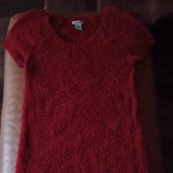 💙🌺Body Central Red Textured Knit Dress - Picture 2 of 10